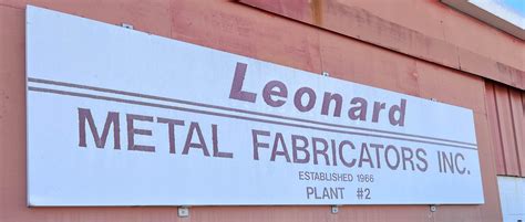 leonard metal fabricators|leonard metal fabrications.